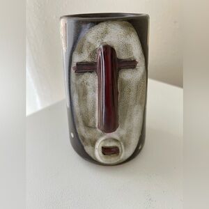 Fabulous MARA MEXICO Tiki/Tribal Style Stoneware Face Mug